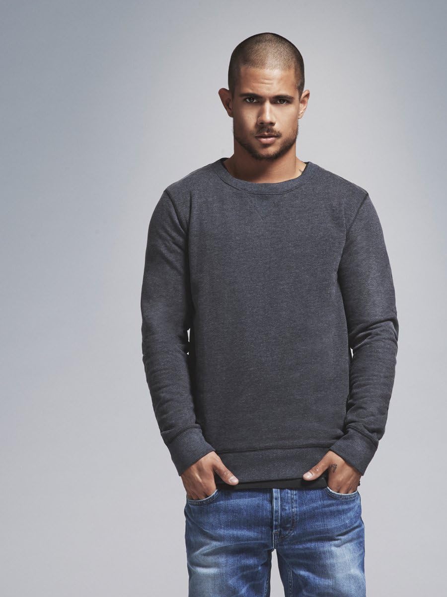 Only & Sons Fana Felpa Uomo Girocollo Cotone Blu Misto