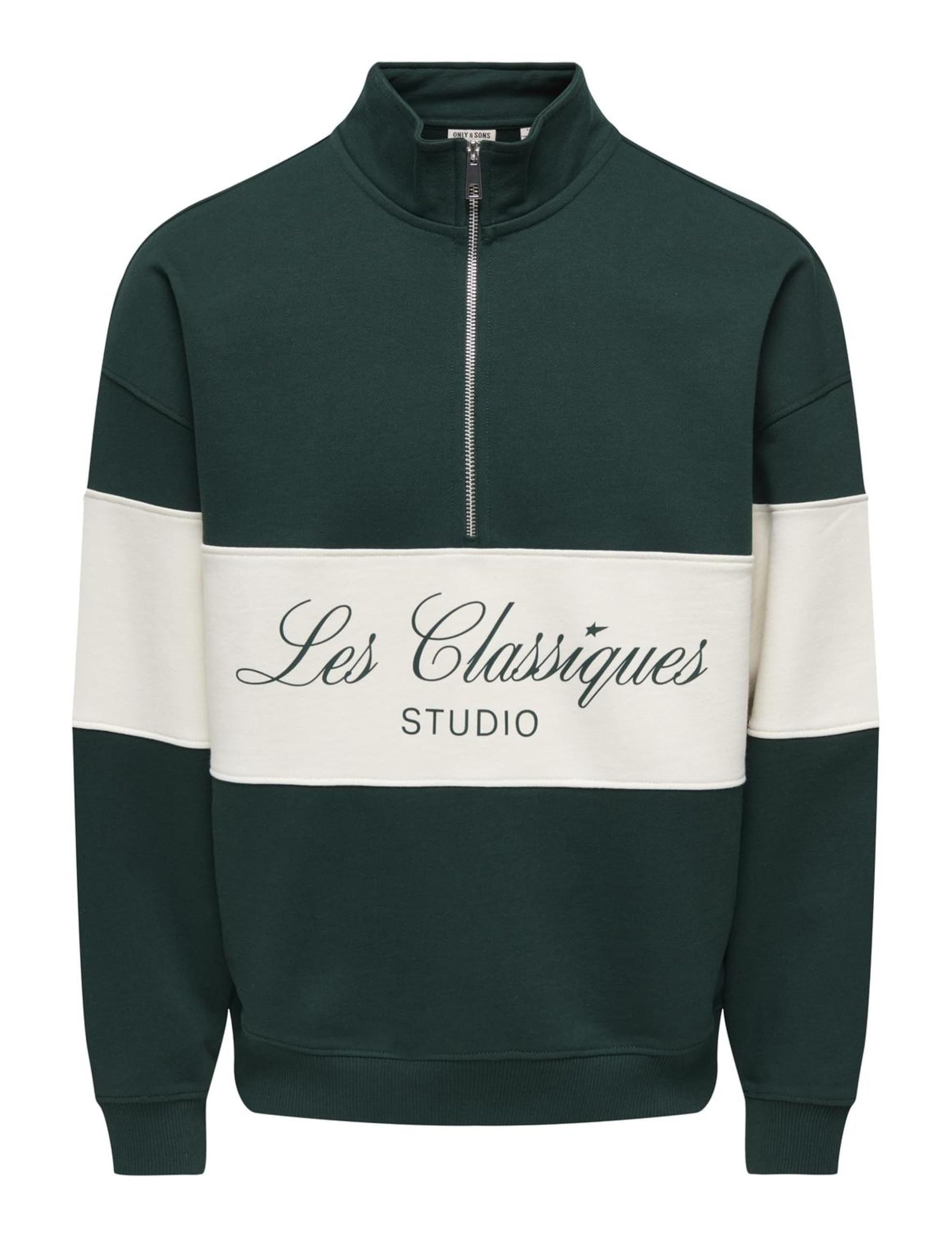 Only & Sons Onsles Classiques Ovz Felpa Uomo Mezza Zip
