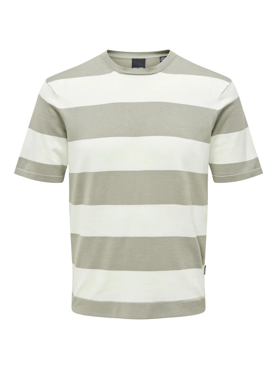 ONLY & SONS T-shirt Uomo a Righe Beacon Blue
