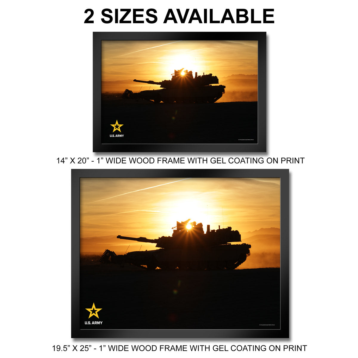 7.62 Design Army Abrams Tank stampa 14"x20"