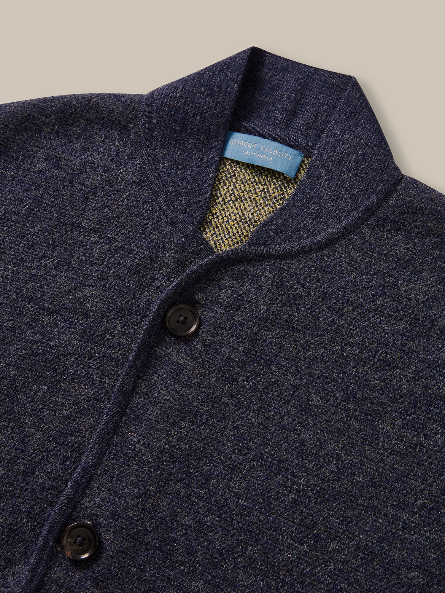 Robert Talbott Devon Cardigan Alpaca Blu Navy L