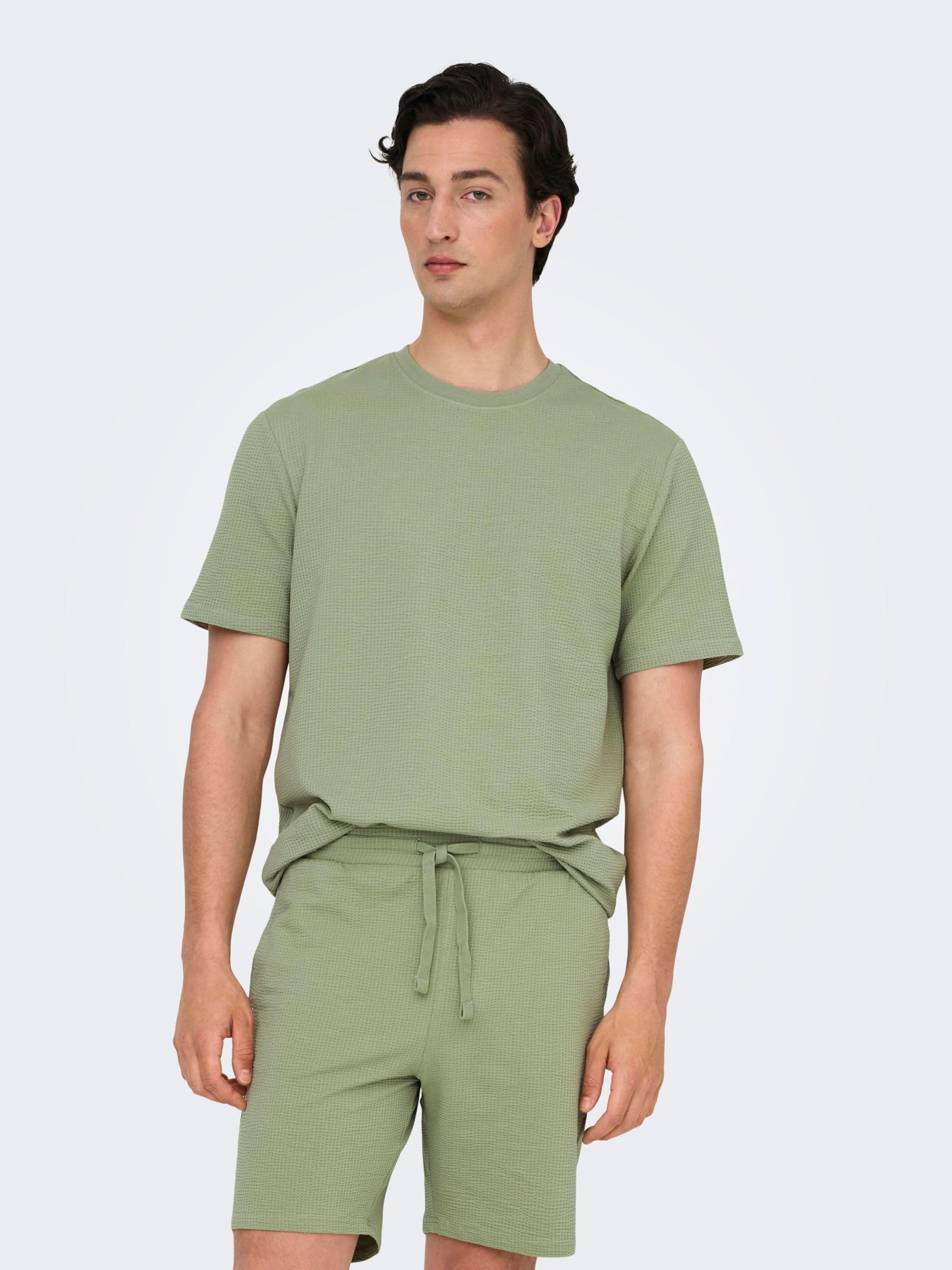 ONLY & SONS ONSKIAN T-Shirt Cotone Naval Academy