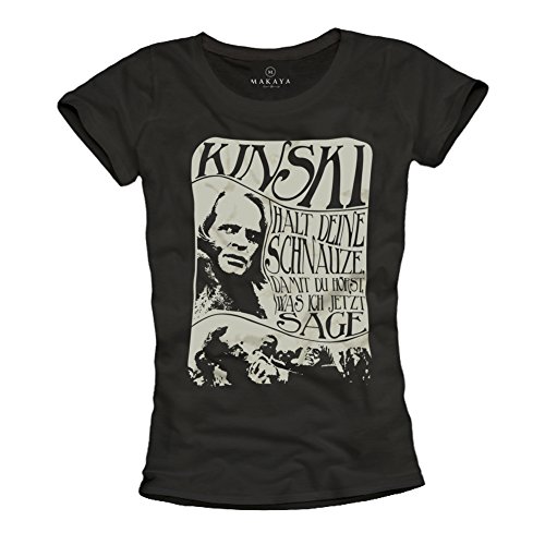 Makaya T-Shirt Donna Cotone Scritta Taglia L