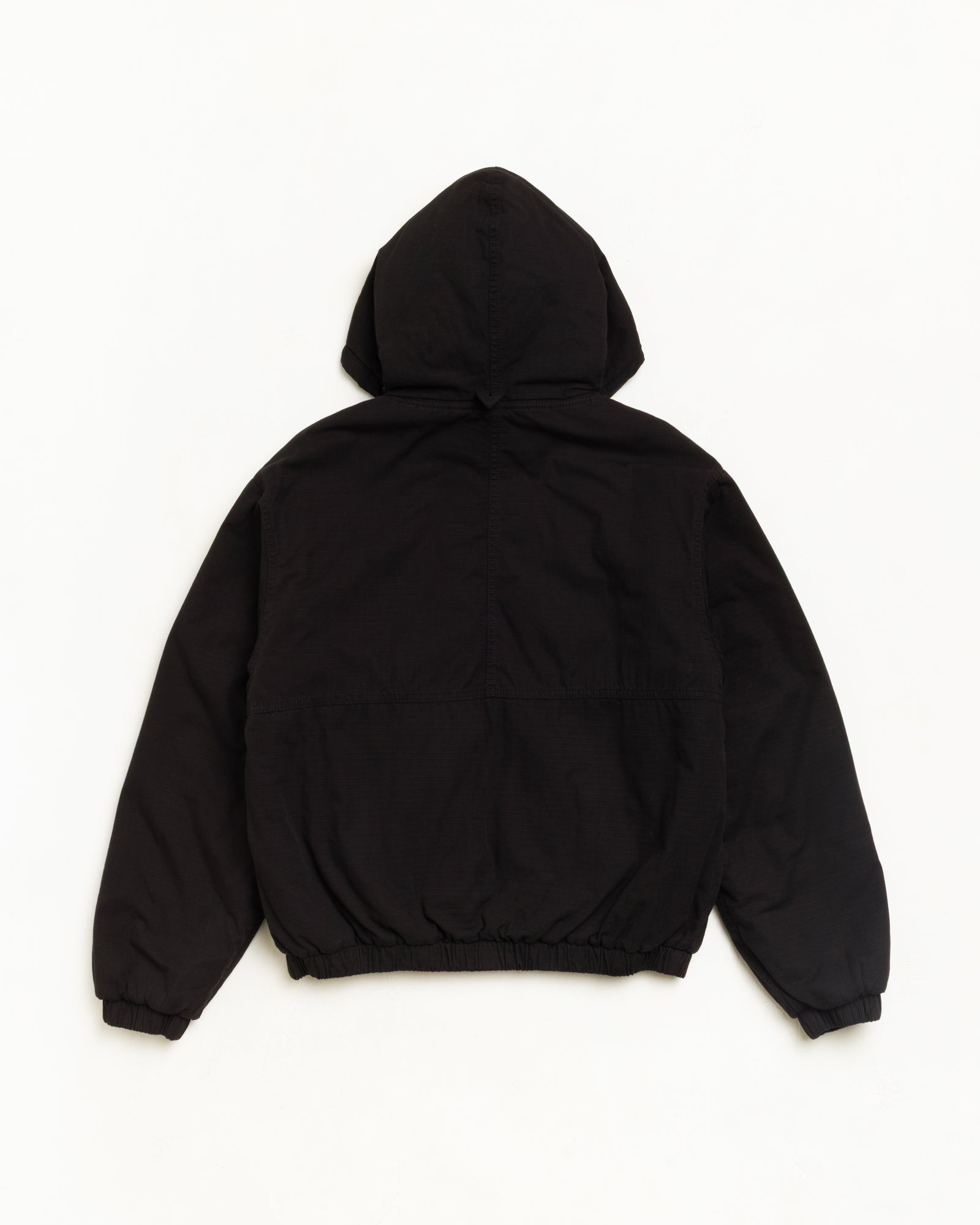 Stussy Ripstop Work Jacket giacca nera Black imbottita