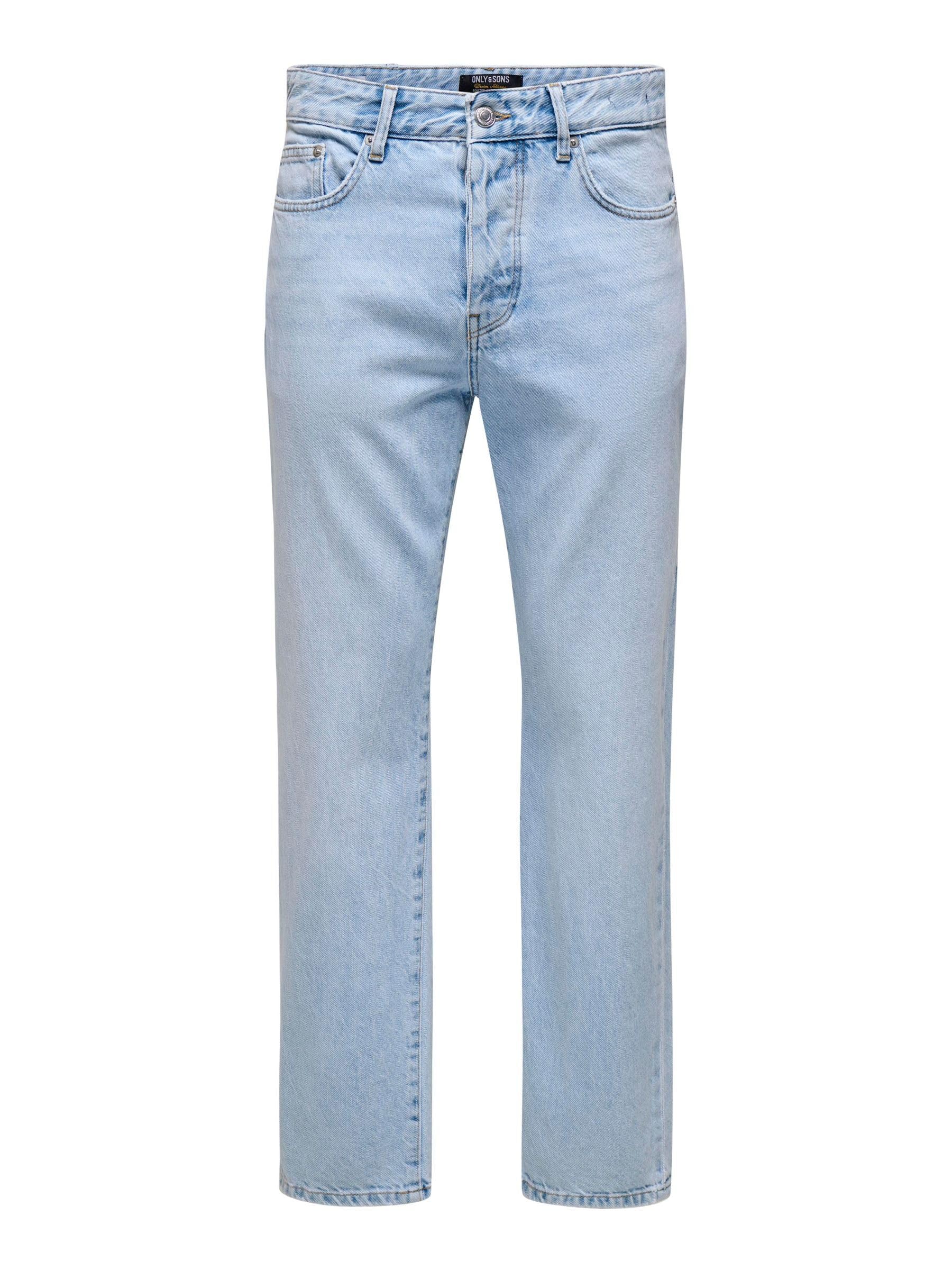 Only & Sons Onsedge Jeans Uomo Straight Nero 33W/32L