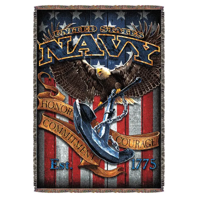 7.62 Design Fighting Eagle coperta cotone 135x178 Navy
