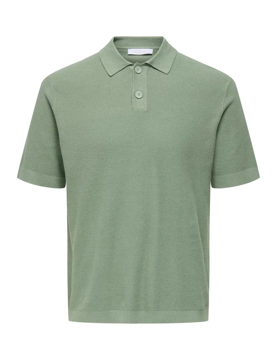 Only & Sons Stony Polo Uomo Waffle Manica Corta Antler
