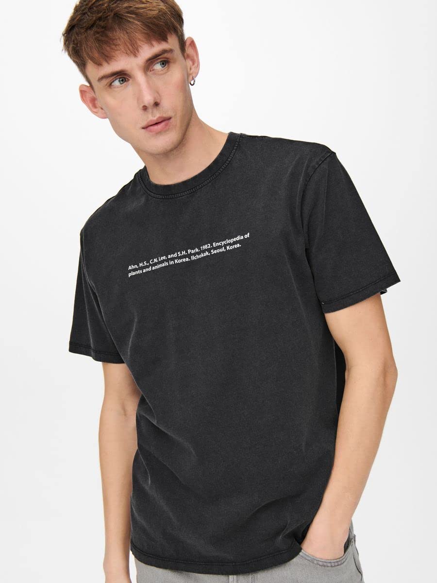 ONLY & SONS Onscarter Life T-shirt cotone washed relaxed