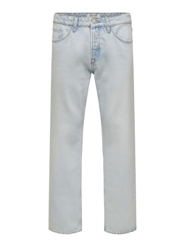 Only & Sons Onsedge Straight Jeans Uomo 30W/30L Blu