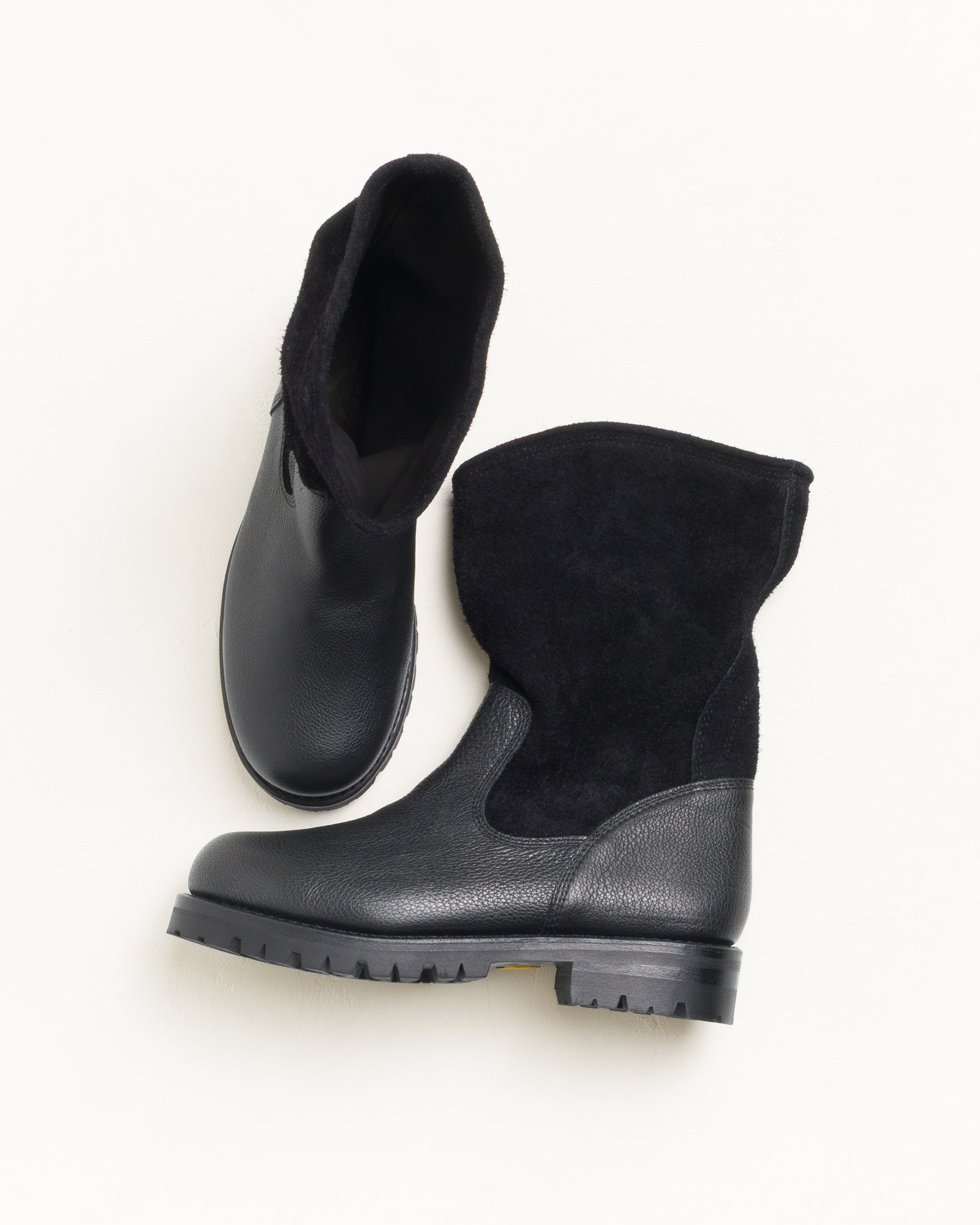 Stussy Our Legacy Work Boot stivali Black pelle Vibram