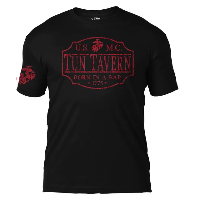 7.62 Design USMC Tun Tavern t-shirt cotone nera uomo