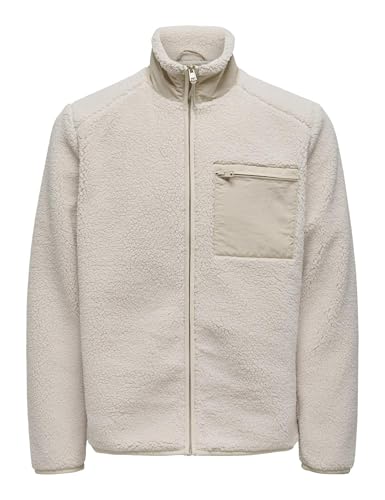 ONLY & SONS Giacca Uomo Onsdallas Sherpa Pile Nero