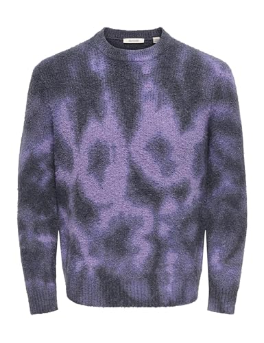 Only & Sons Onsdale Life RLX Tie Dye maglione uomo M Beluga