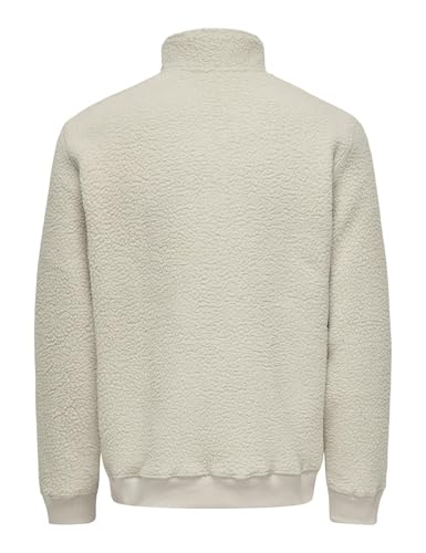 ONLY & SONS Onsemilio Felpa teddy zip Noce S