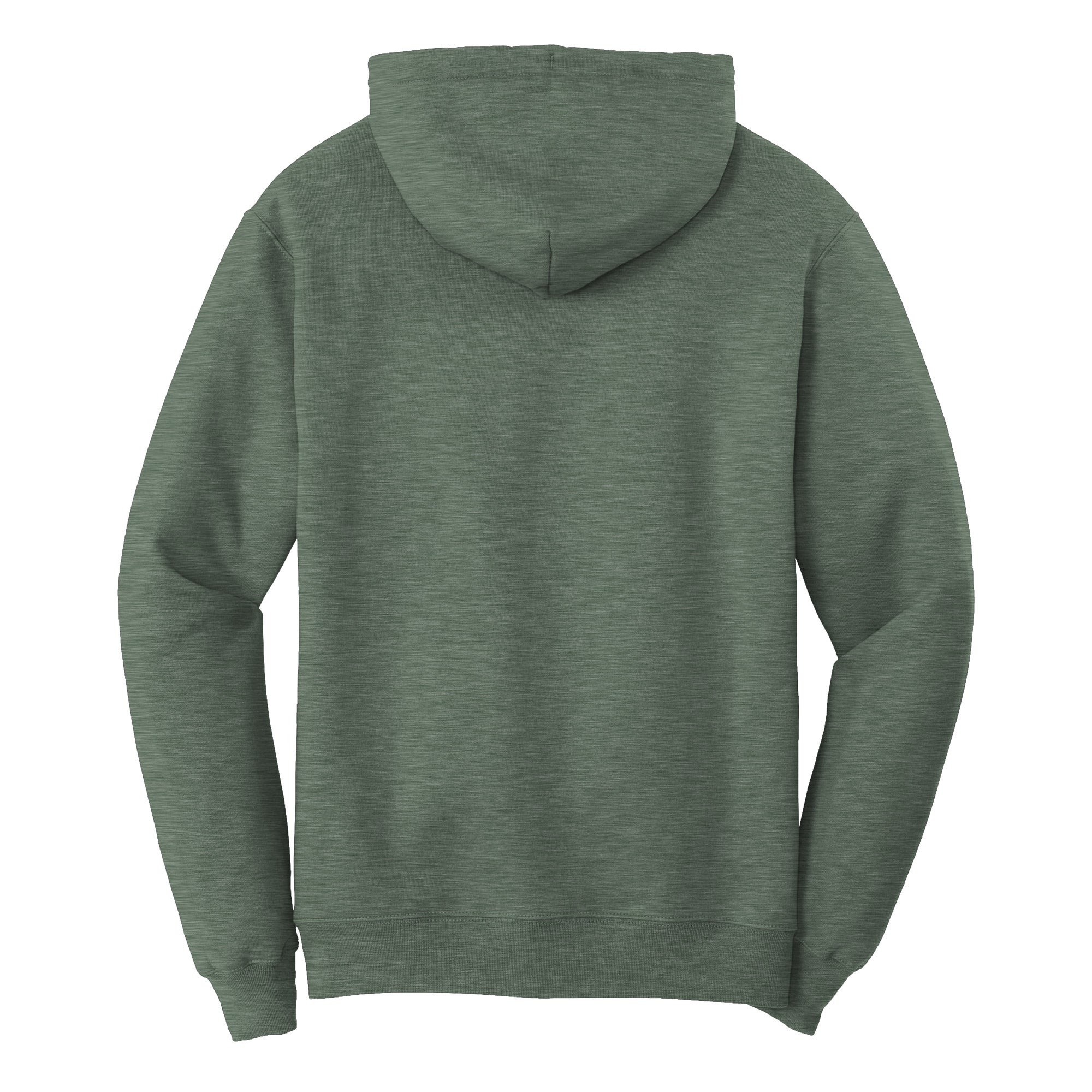 7.62 Design Army felpa uomo verde cappuccio cotone ricamata