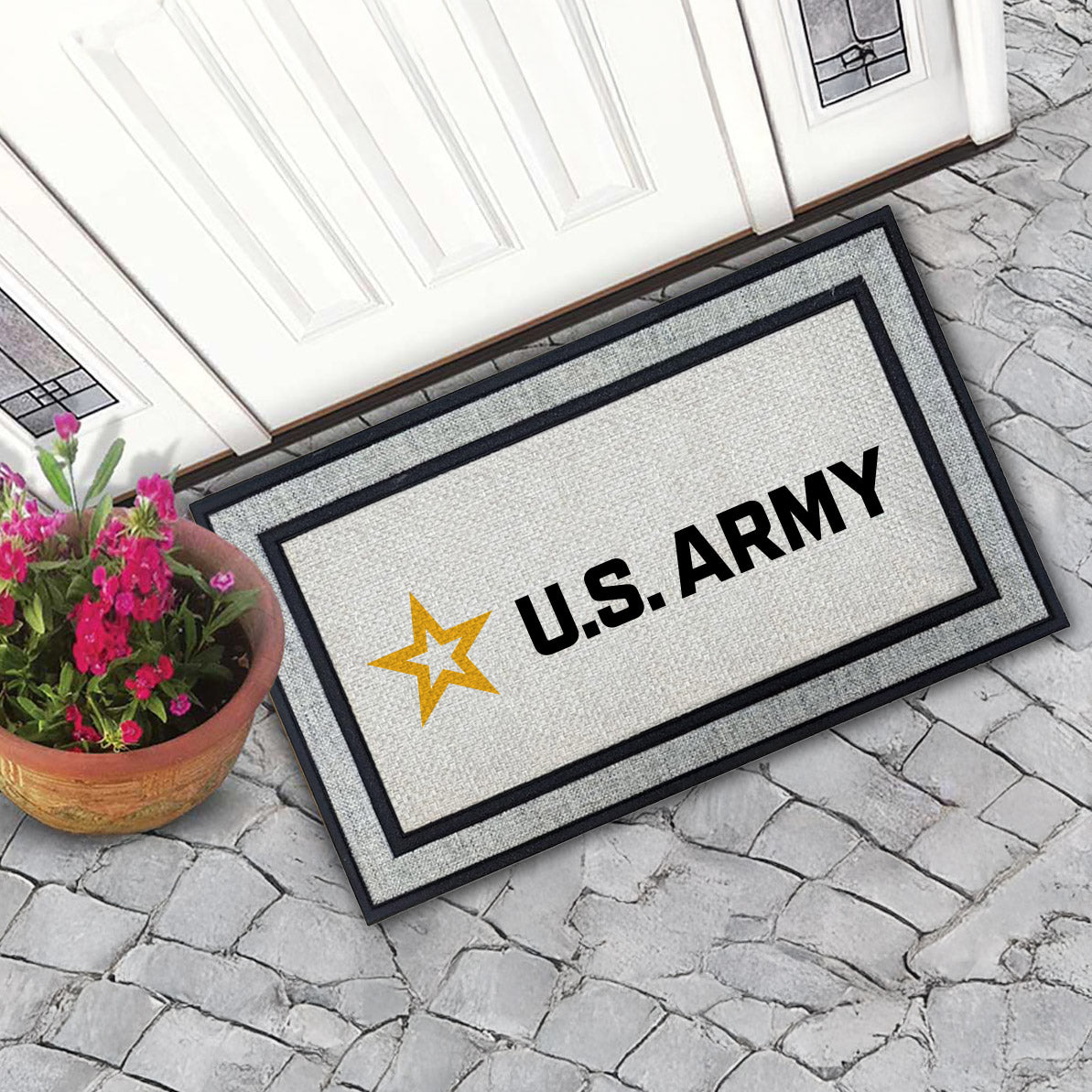 7.62 Design US Army Logo zerbino 45x76 cm grigio