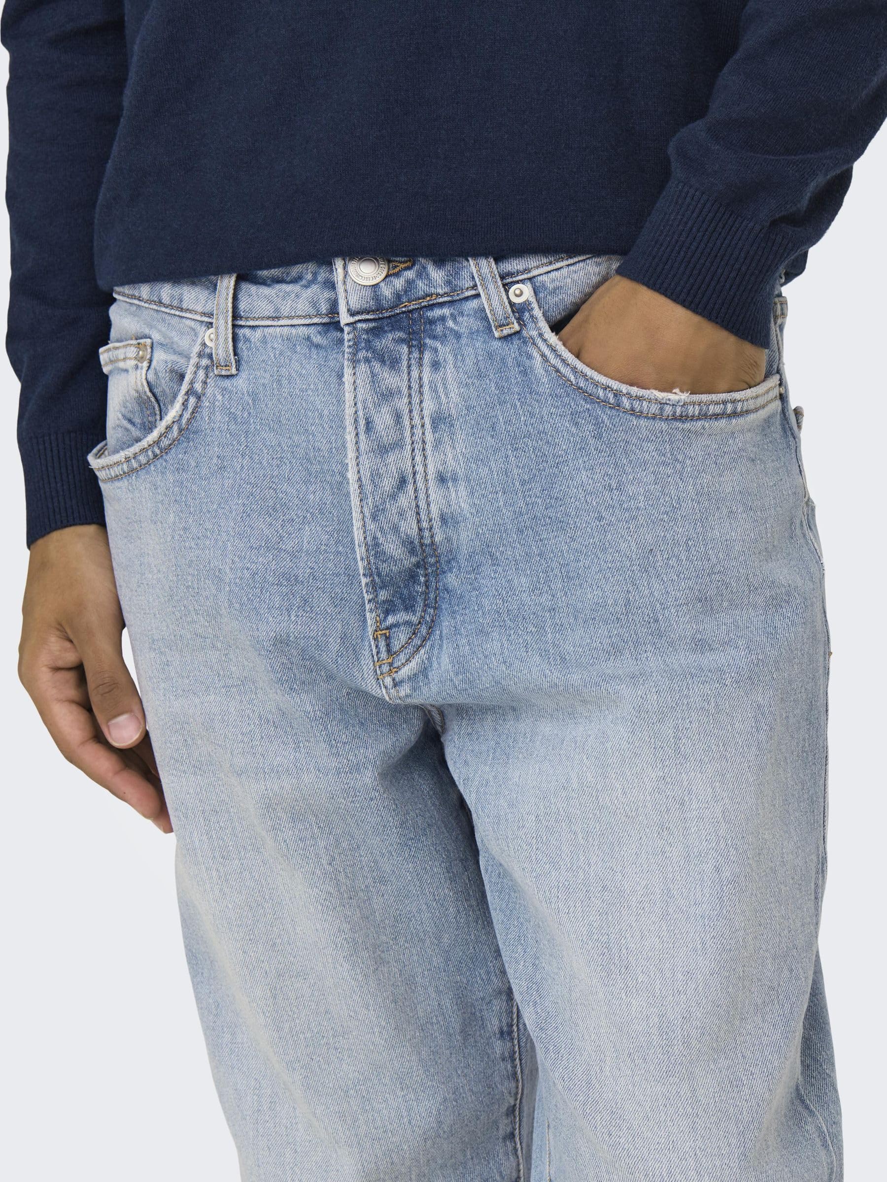 Only & Sons Onsyoke tapered jeans uomo azzurro 30W/30L