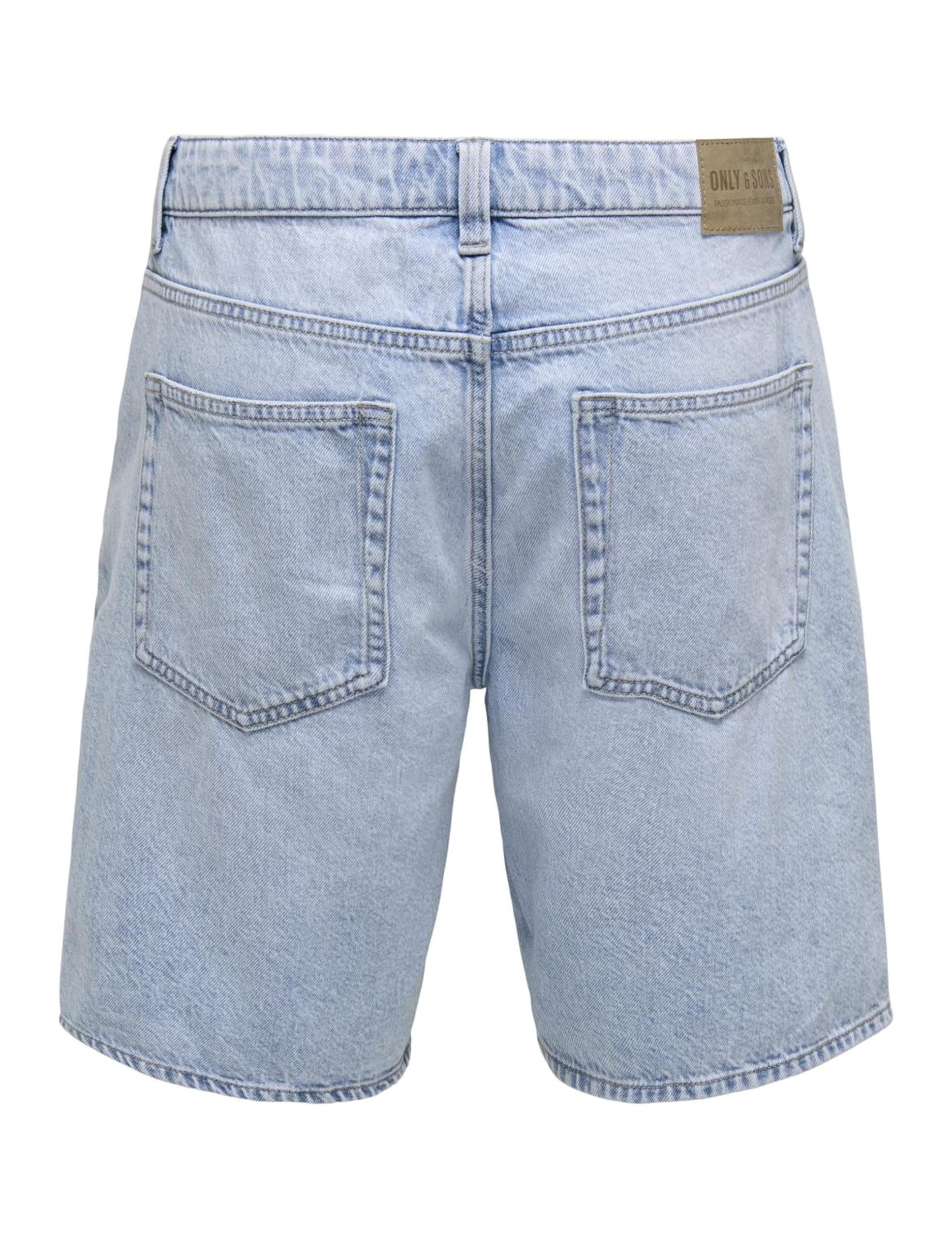 Only & Sons Onsedge Loose Shorts Uomo M Blu Scuro