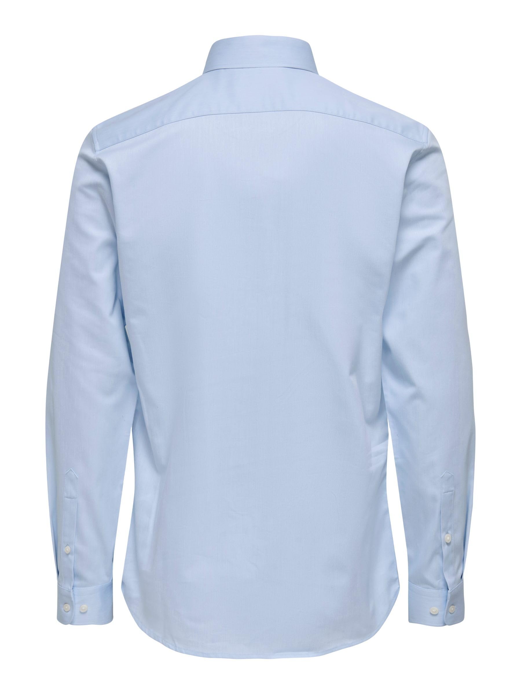 ONLY & SONS Onsjim Slim Camicia Blu Cachemire