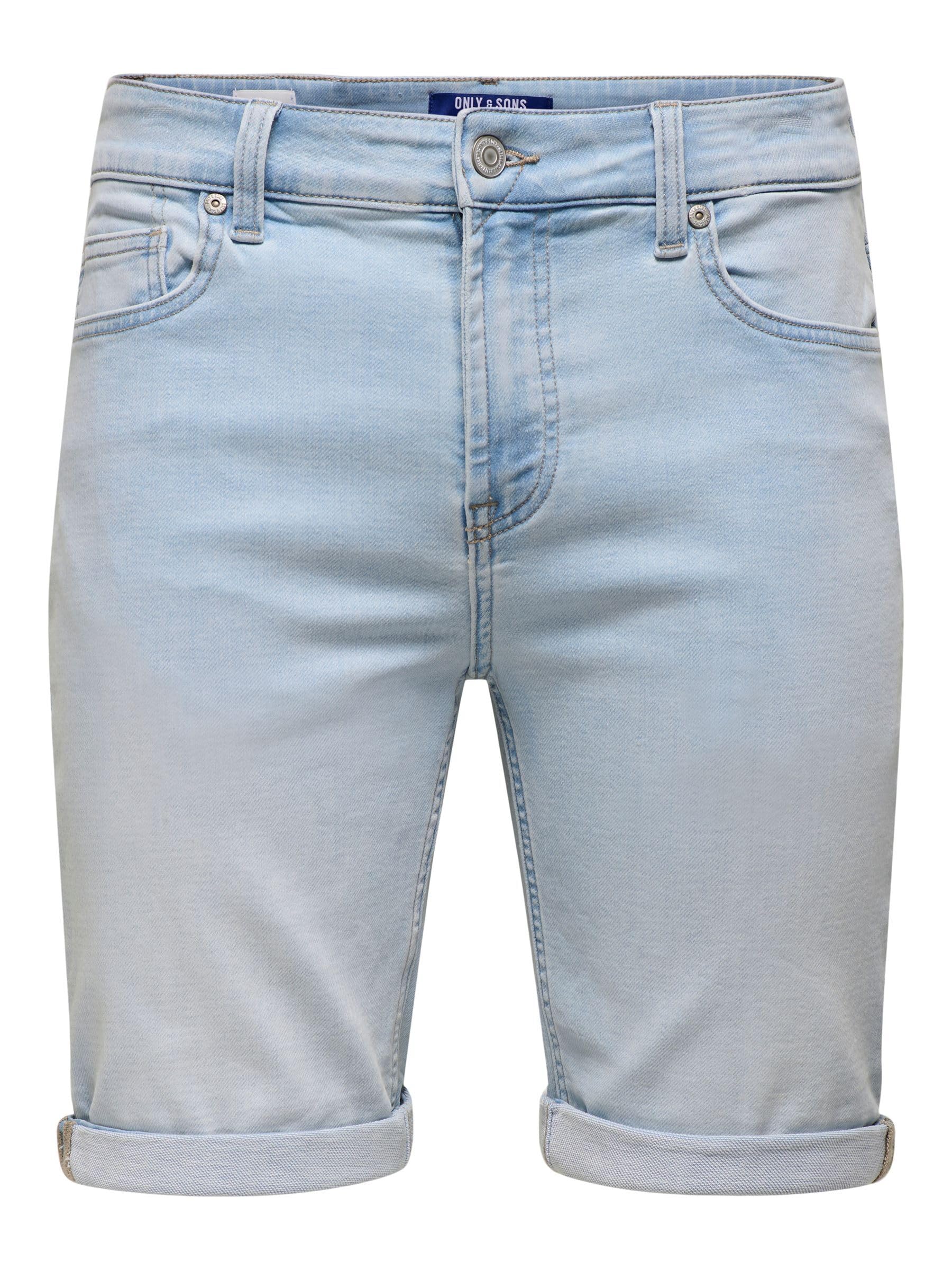 Only & Sons Onsply Regular Shorts Jeans Uomo S Blu