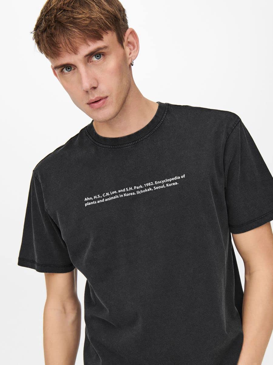 ONLY & SONS Onscarter Life T-shirt cotone washed relaxed