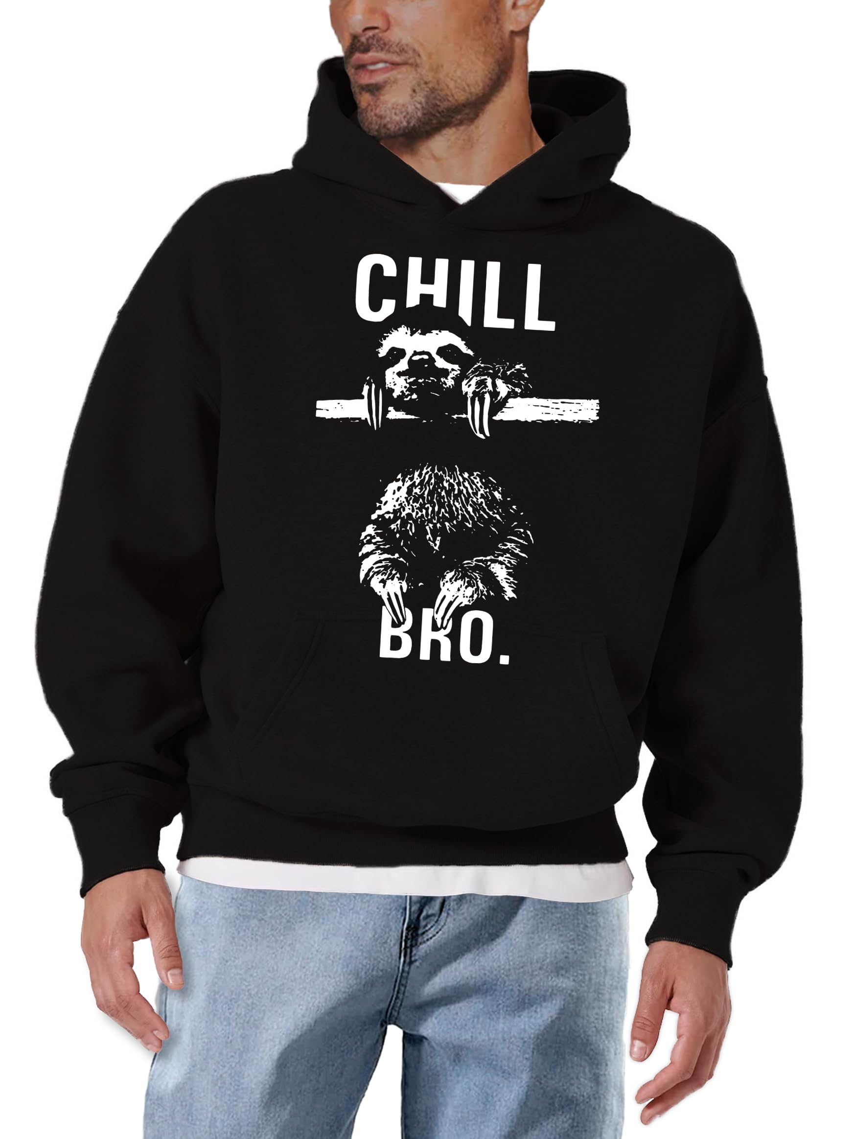 Makaya Chill Bro Felpa con Cappuccio M Tasca Canguro