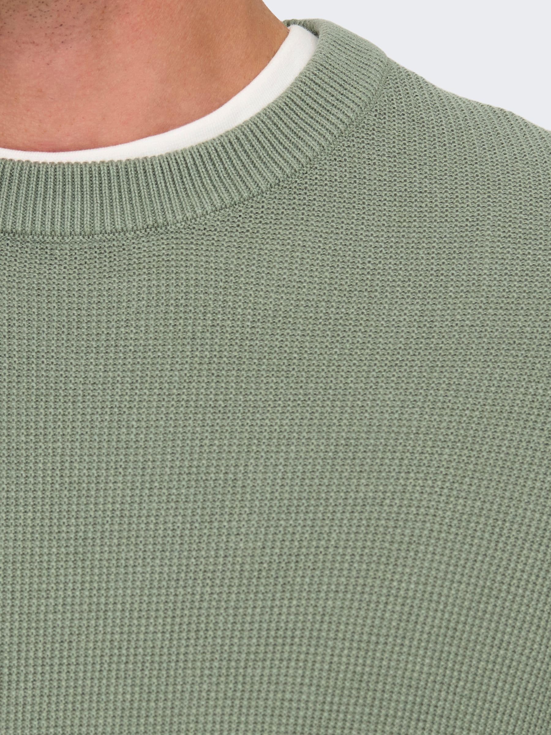 Only & Sons Onstony Pullover Maglione Uomo Nero Girocollo