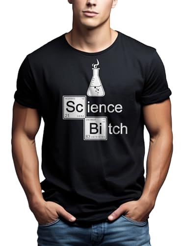 MAKAYA Science Bitch t-shirt uomo cotone taglia XL