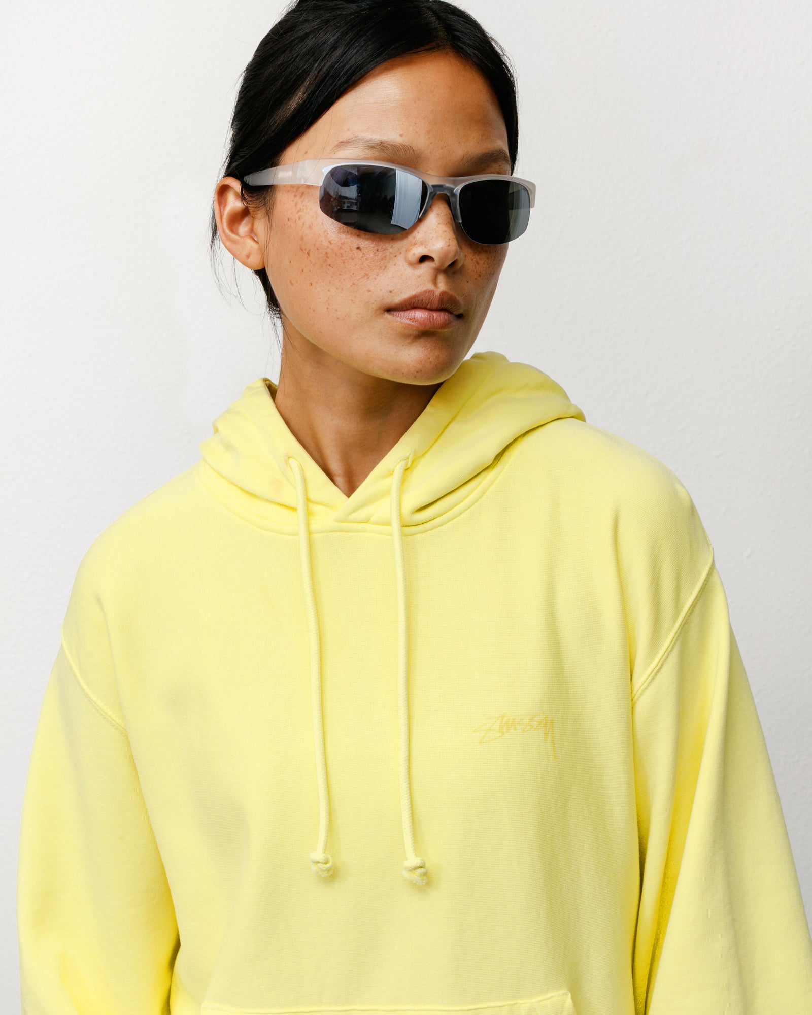 Stussy Hiro occhiali da sole Frost Clear specchiati polarizzati