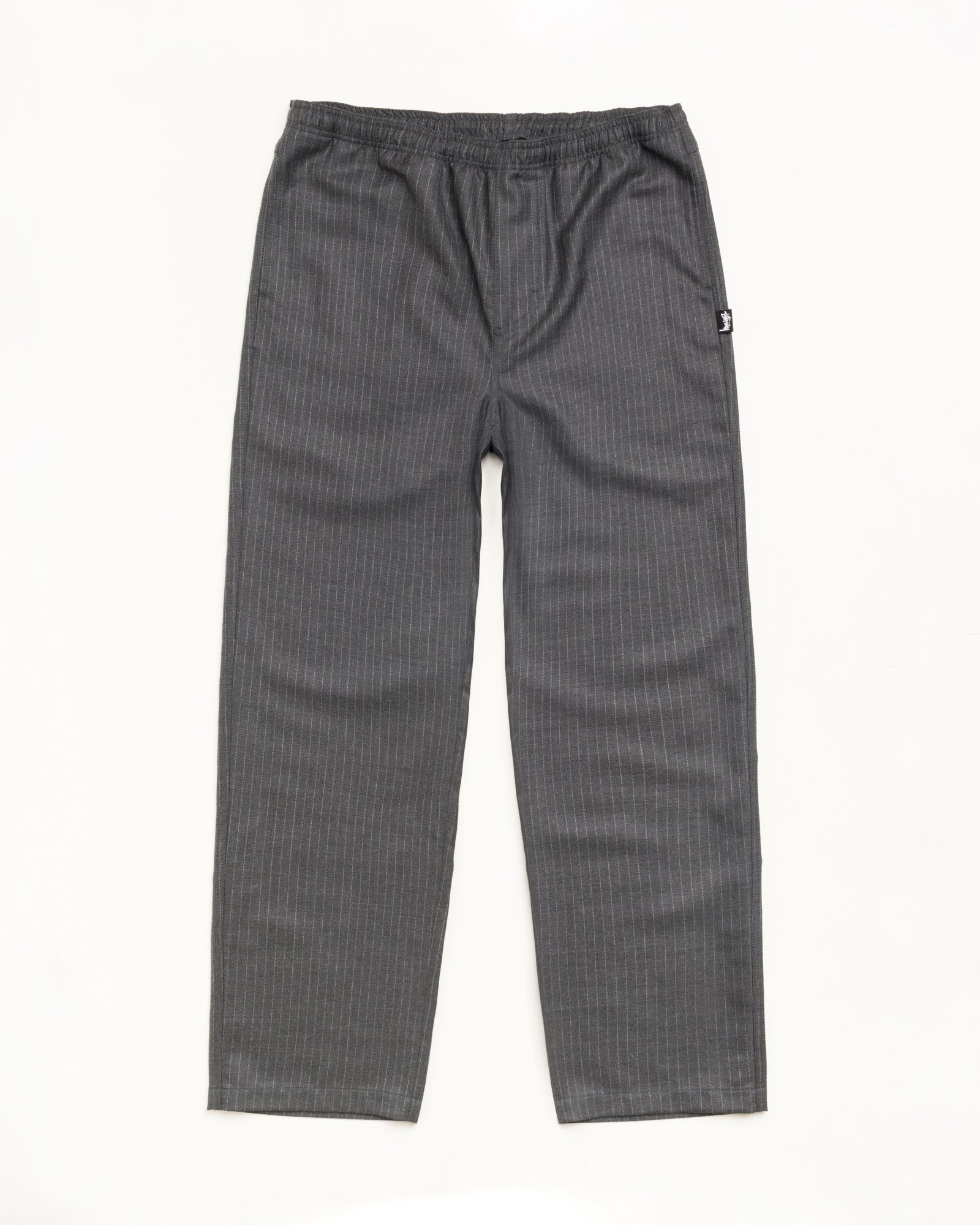 Stussy Striped Wool Beach Pant pantaloni Grey Pinstripe lana