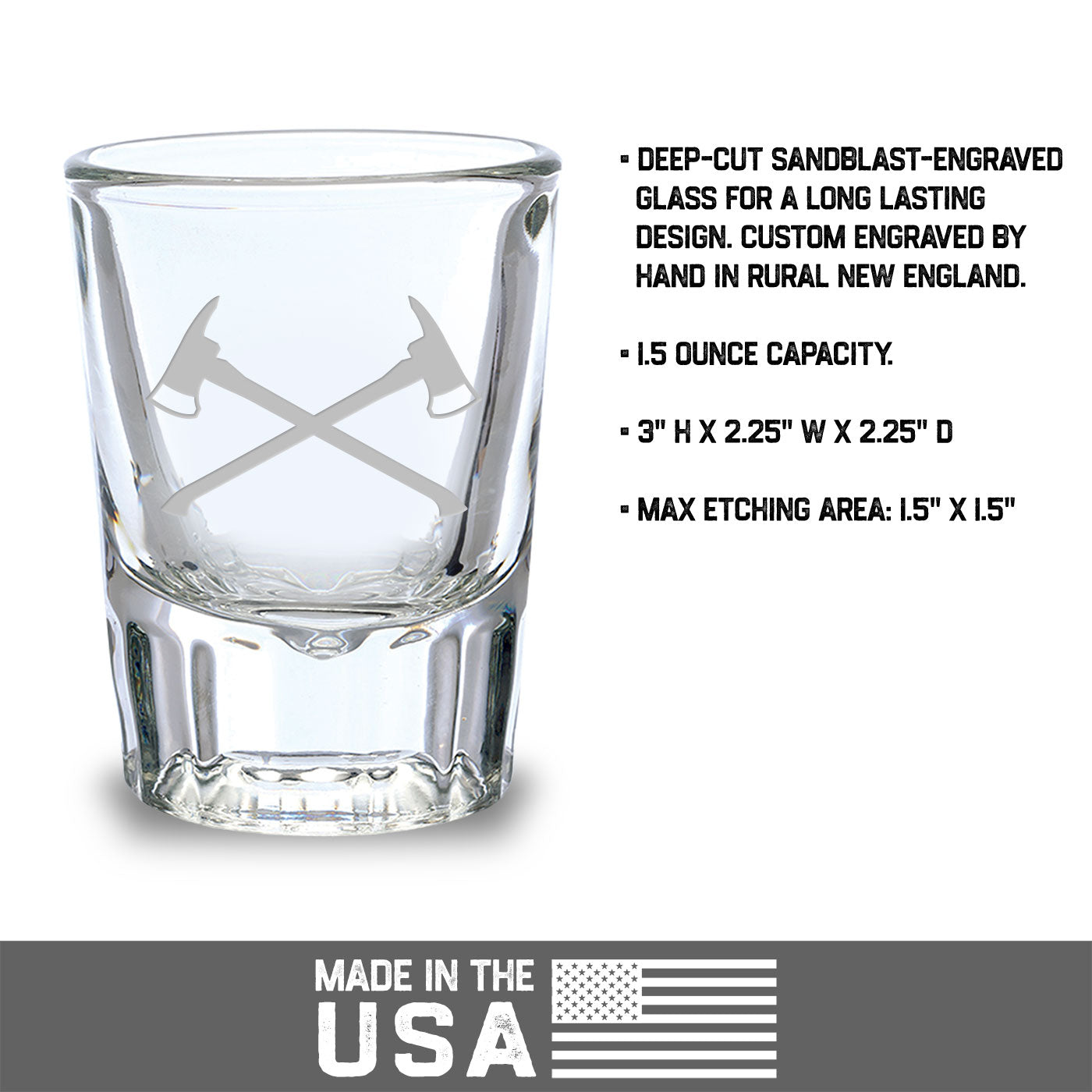 7.62 Design Crossed Axes bicchierino shot 2 oz