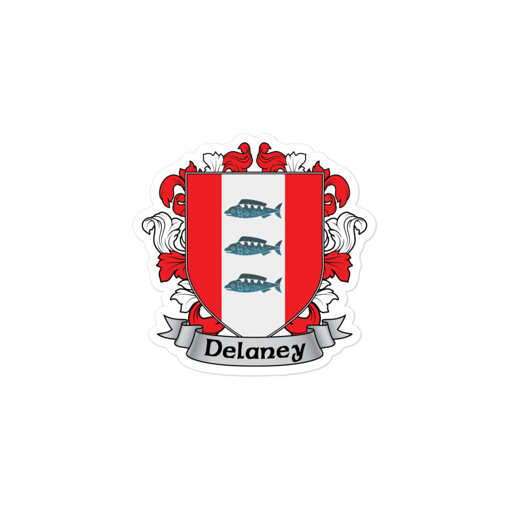 7.62 Design Delaney Family Coat of Arms adesivo vinile 3x3 stemma