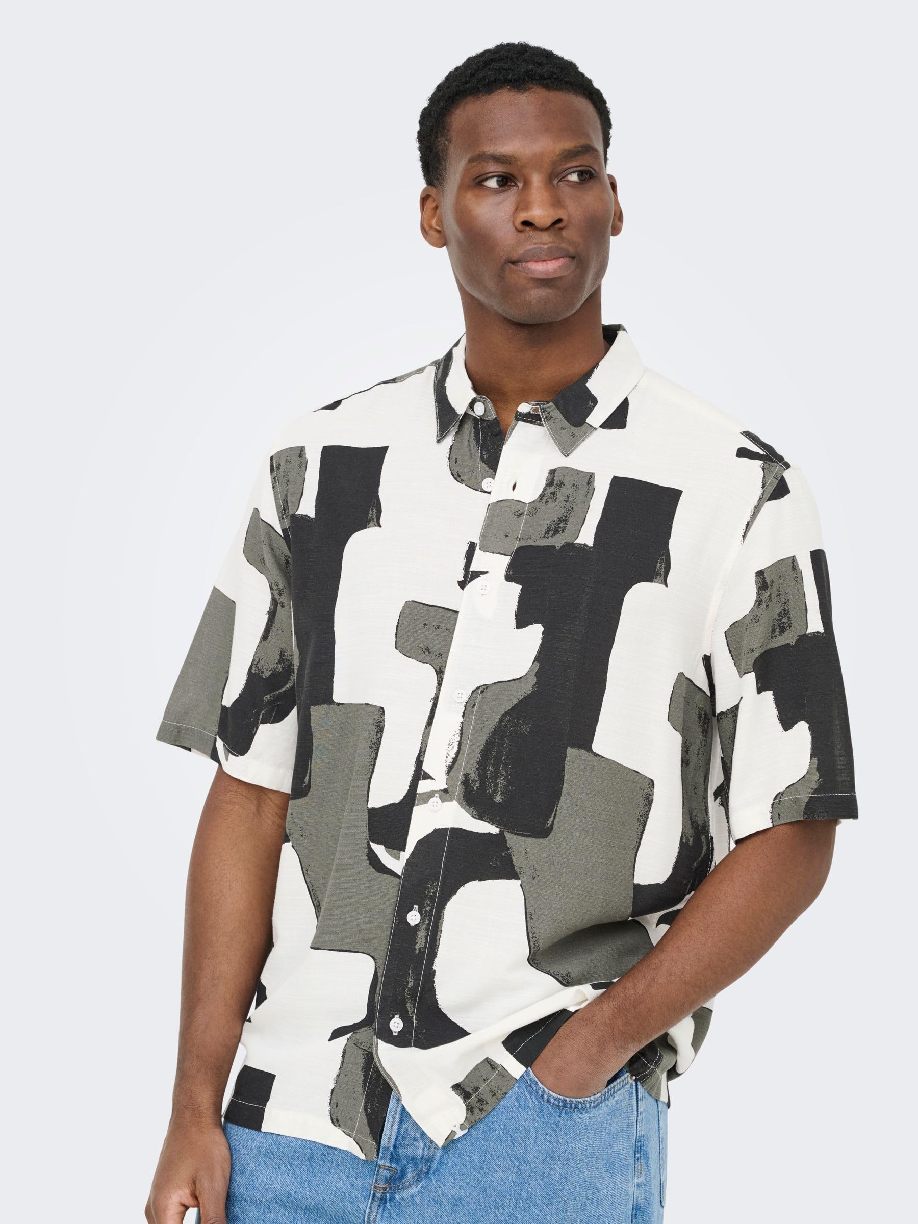 Only & Sons Onsharvi camicia uomo manica lunga