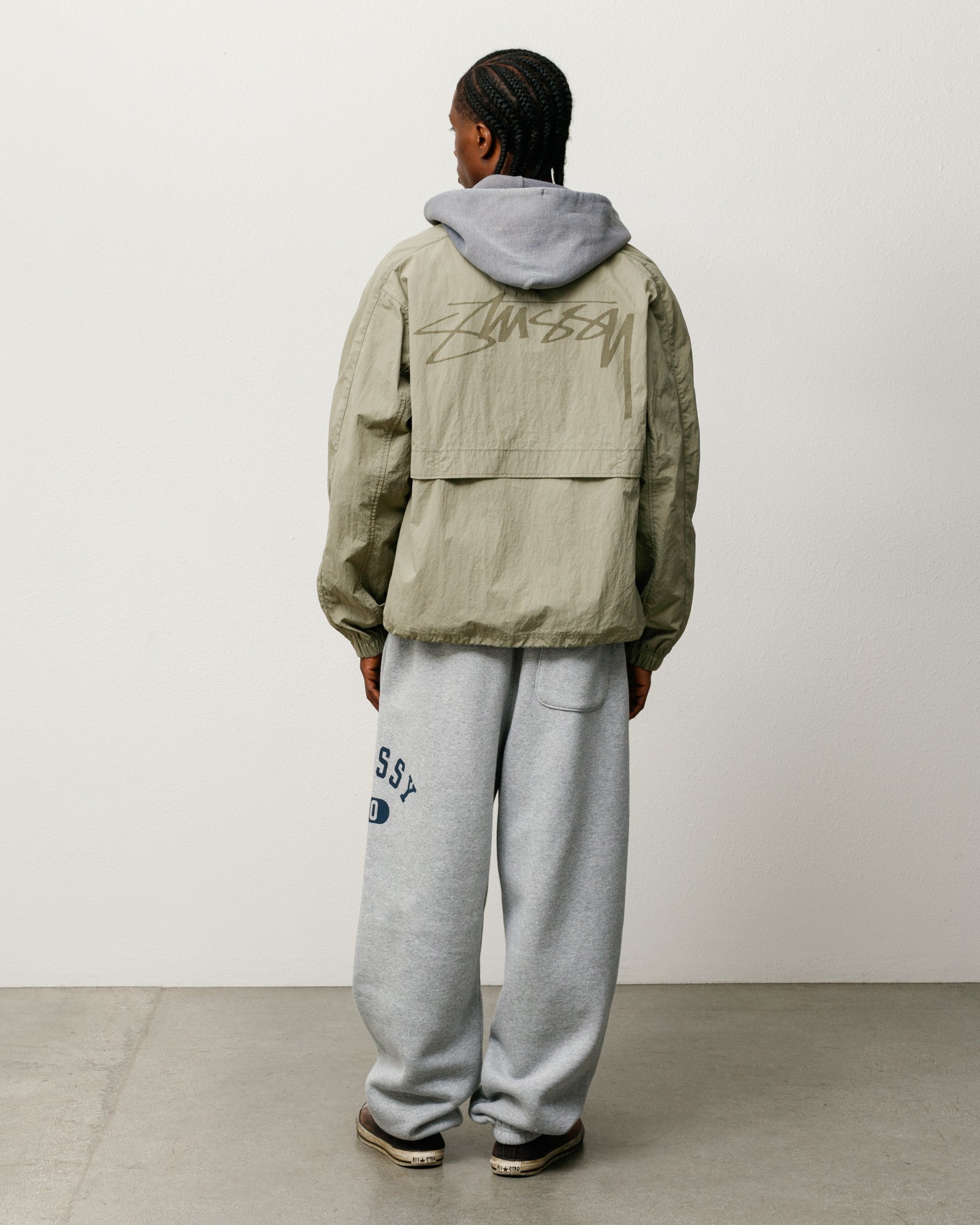 Stussy Varsity Fleece Pant Pantalone Grey Heather 500 g