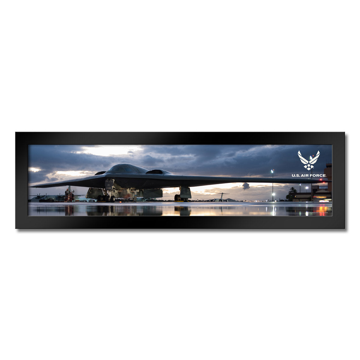 7.62 Design USAF B-2 stampa incorniciata 25 pollici USAF