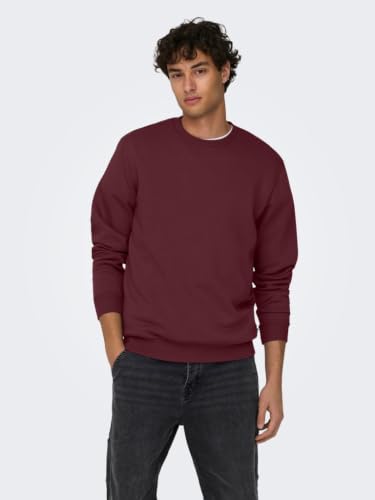 Only & Sons Onsceres Felpa Uomo Rossa Port Royale L
