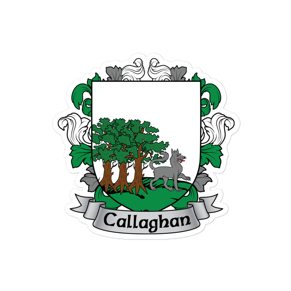 7.62 Design Callaghan Irish Coat of Arms adesivo 3x3 vinile