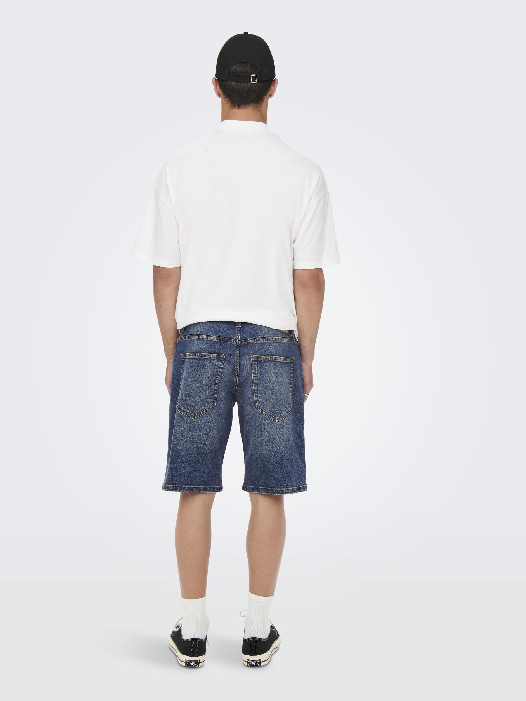 ONLY & SONS Onsavi 0787 pantaloncini M denim blu