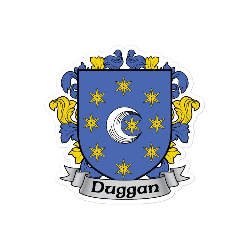 7.62 Design Duggan Irish Family Coat of Arms Adesivo 7,6 cm