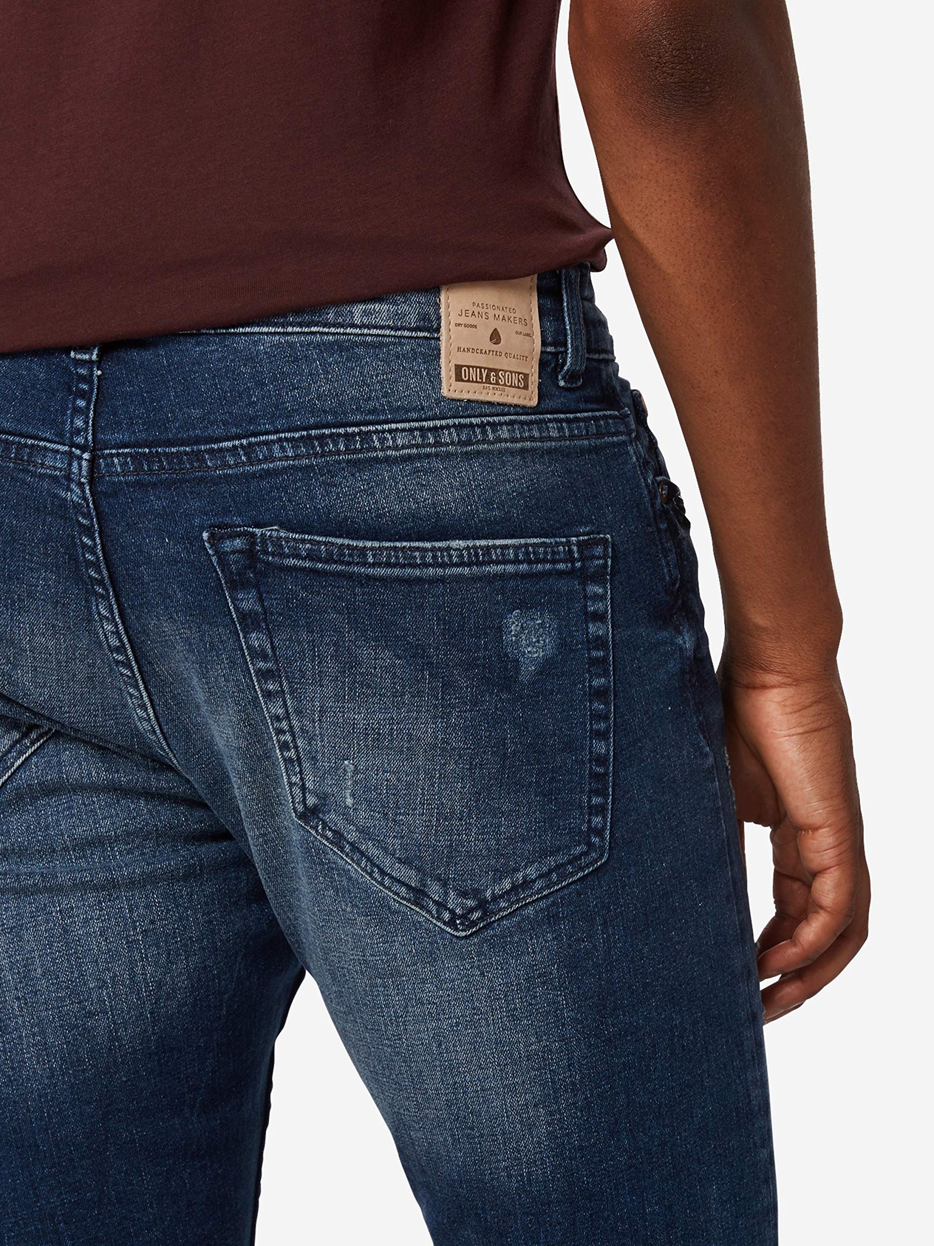 ONLY & SONS Onsspun DCC 0456 jeans slim strappati 36W/32L