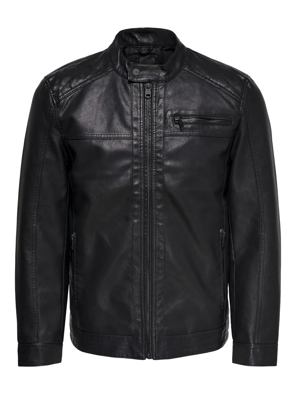 ONLY & SONS Onsal Pu Giacca Ecopelle Nero Trapuntata