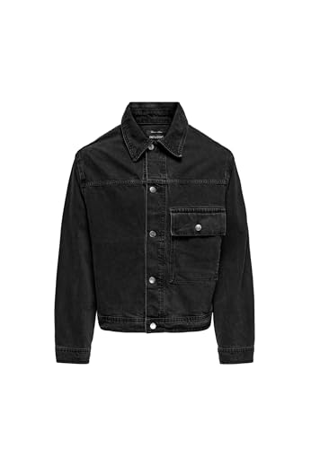 Only & Sons Onsstudio Washed Black 2384 giacca jeans uomo M
