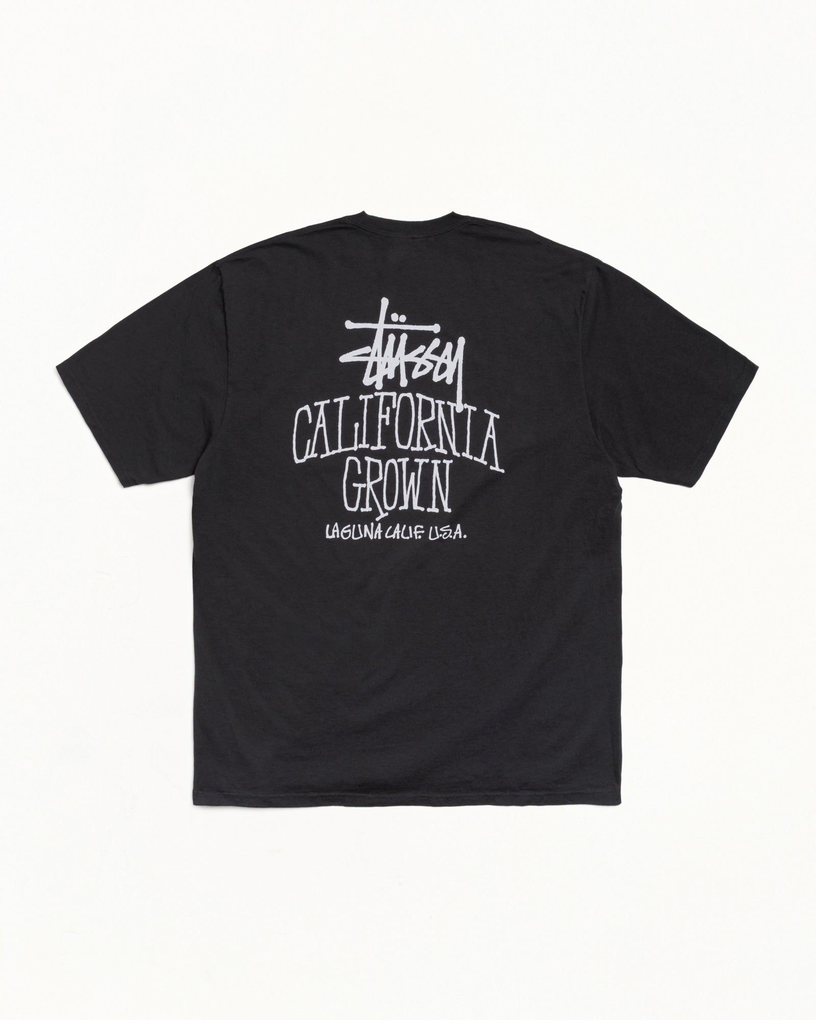 Stussy Cali Grown Tee maglietta nera cotone 220gsm