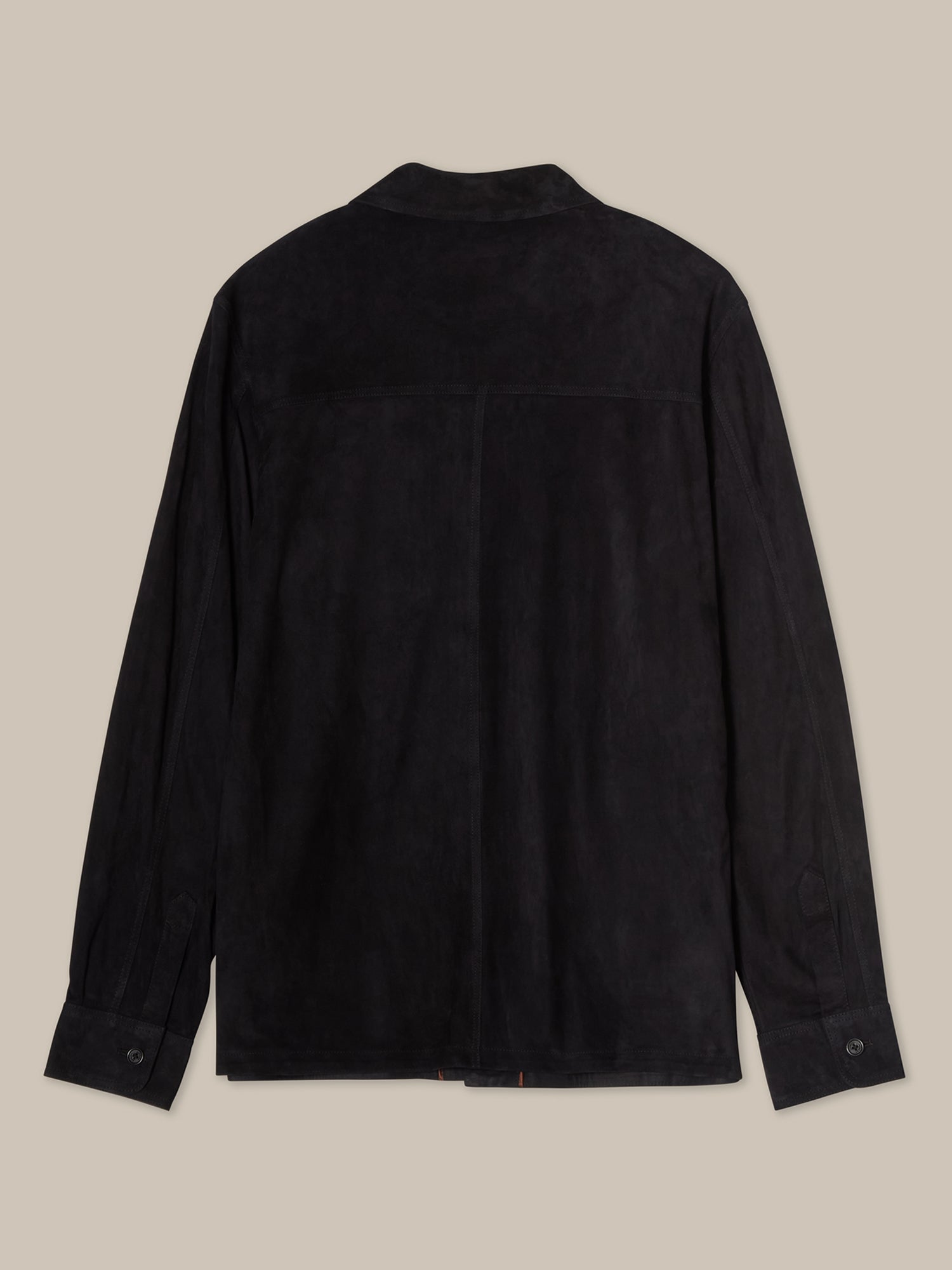 Robert Talbott Damon giacca pelle blu navy