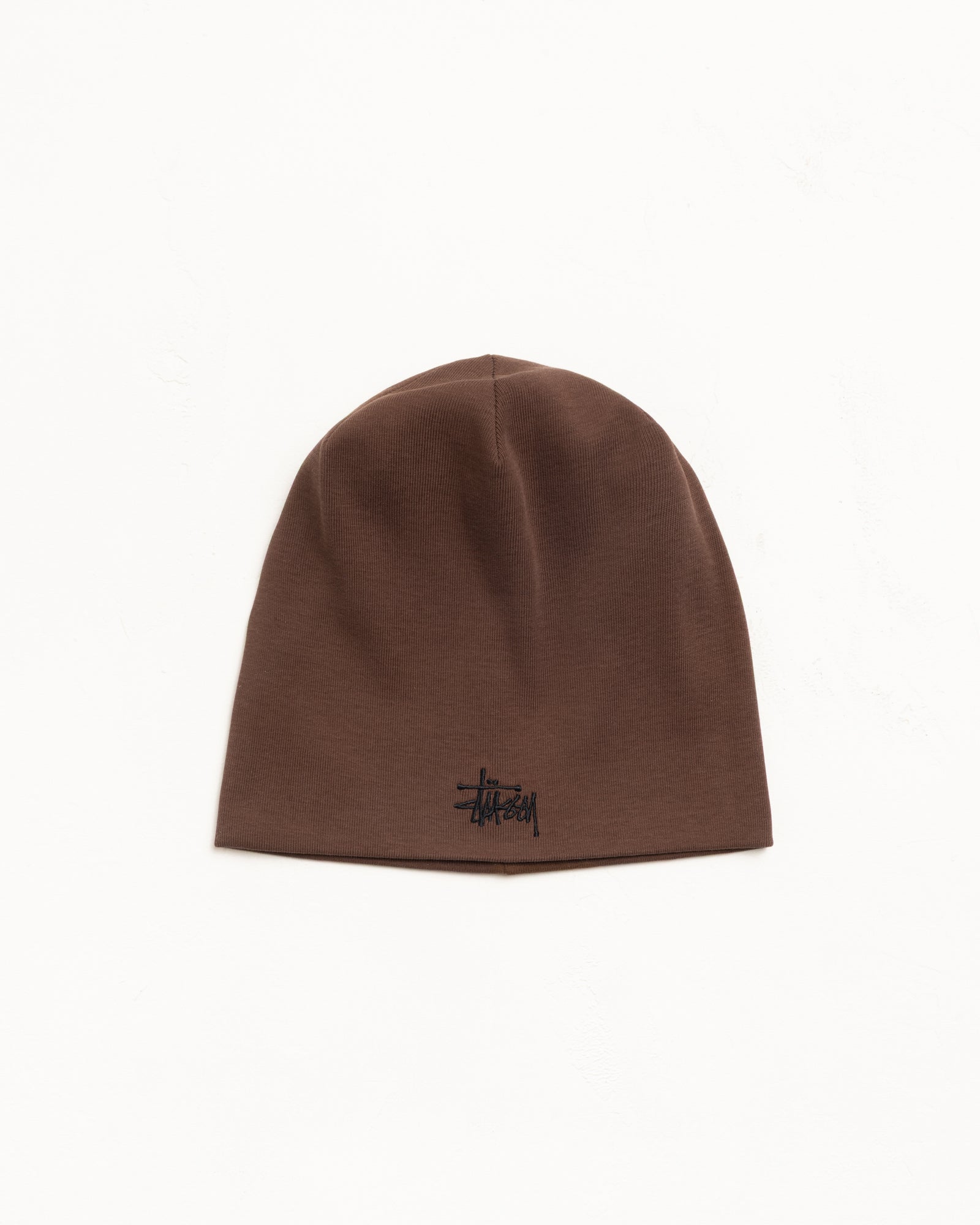 Stussy Jersey Skullcap Berretto Marrone One Size Cotone