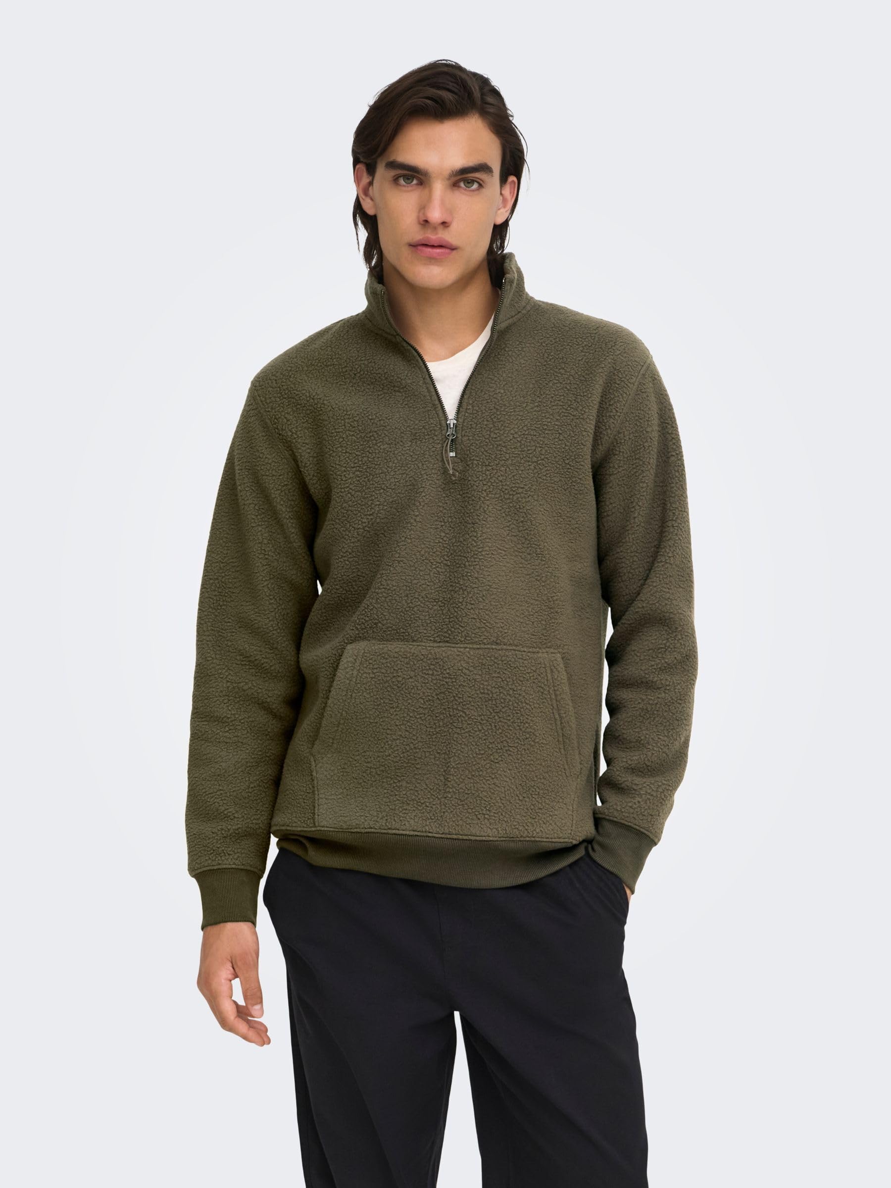 Only & Sons Onsemilio Felpa Uomo XL Girocollo Cotone