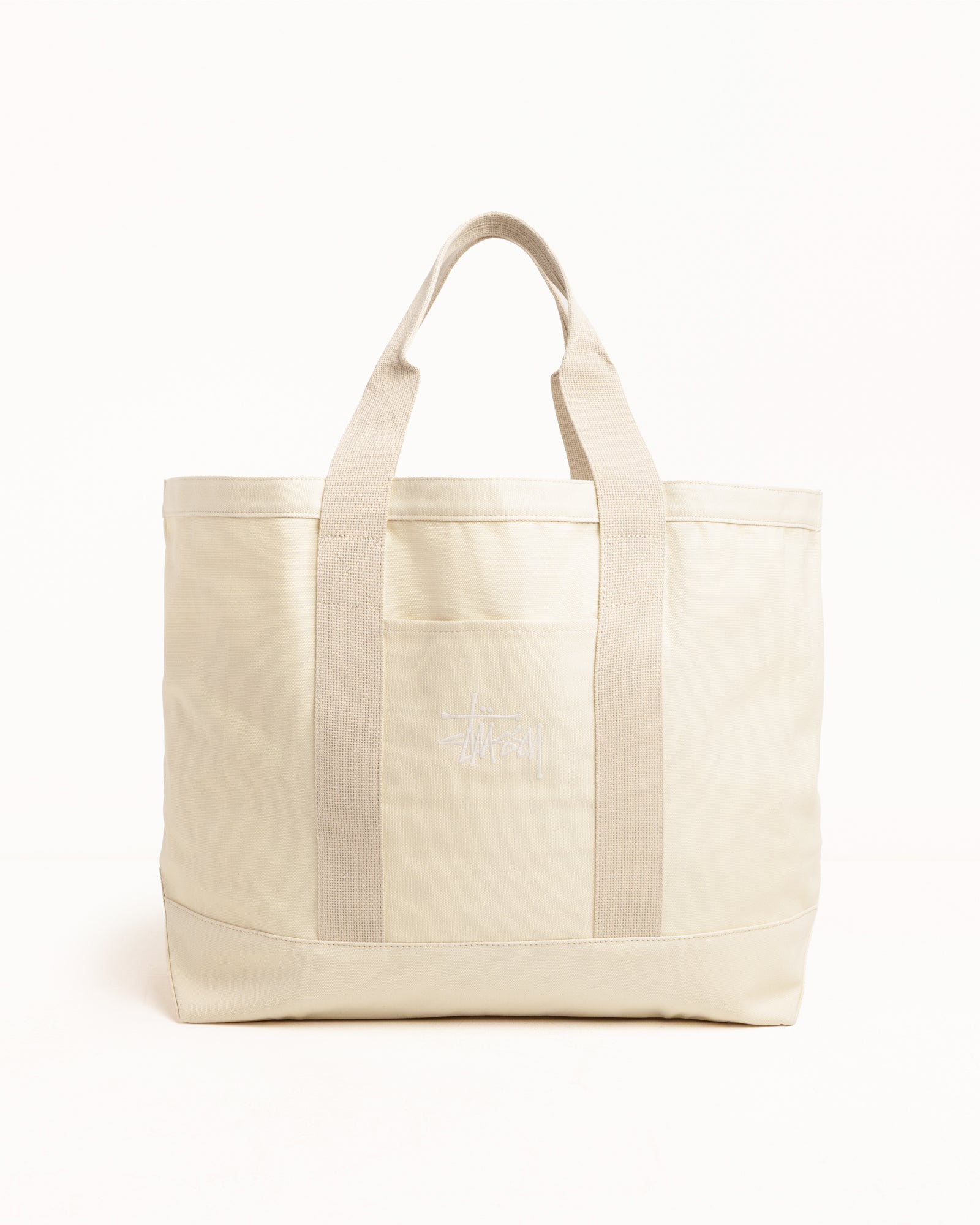 Stussy Canvas Tote Borsa Natural XL 100% Cotone