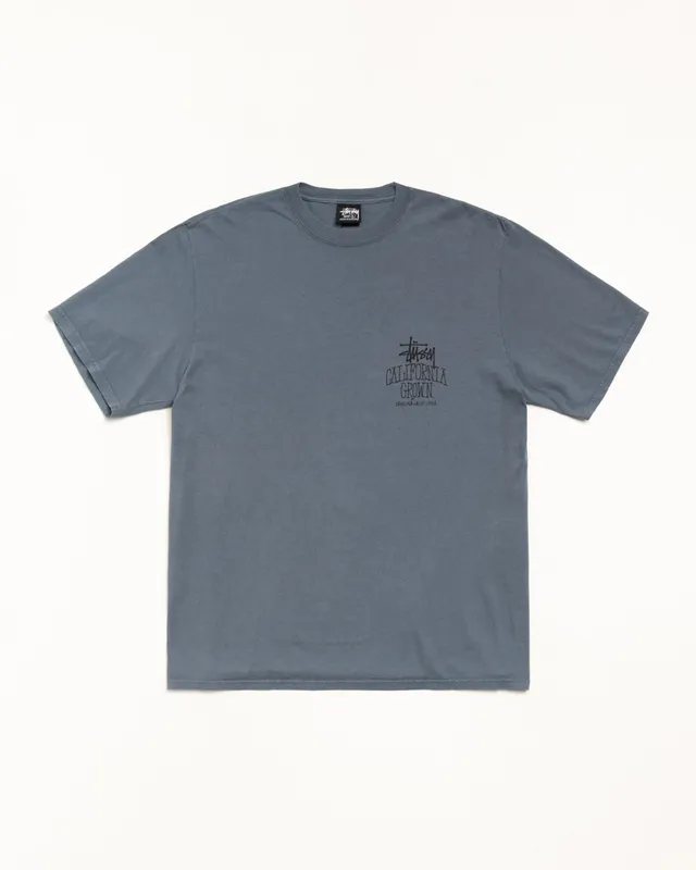 Stussy Cali Grown Tee t-shirt navy cotone 220gsm stampa