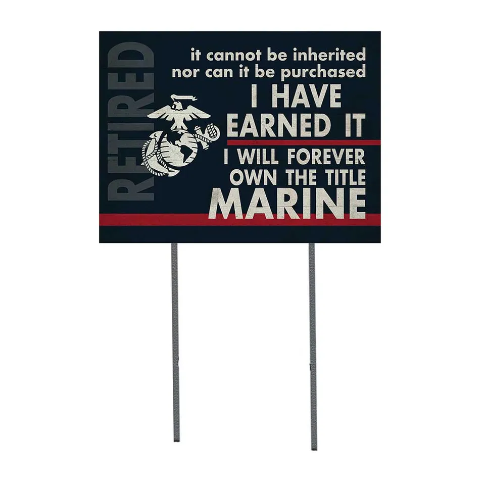 7.62 Design Home Products USMC I Earned It Cartello 45x60 plastica