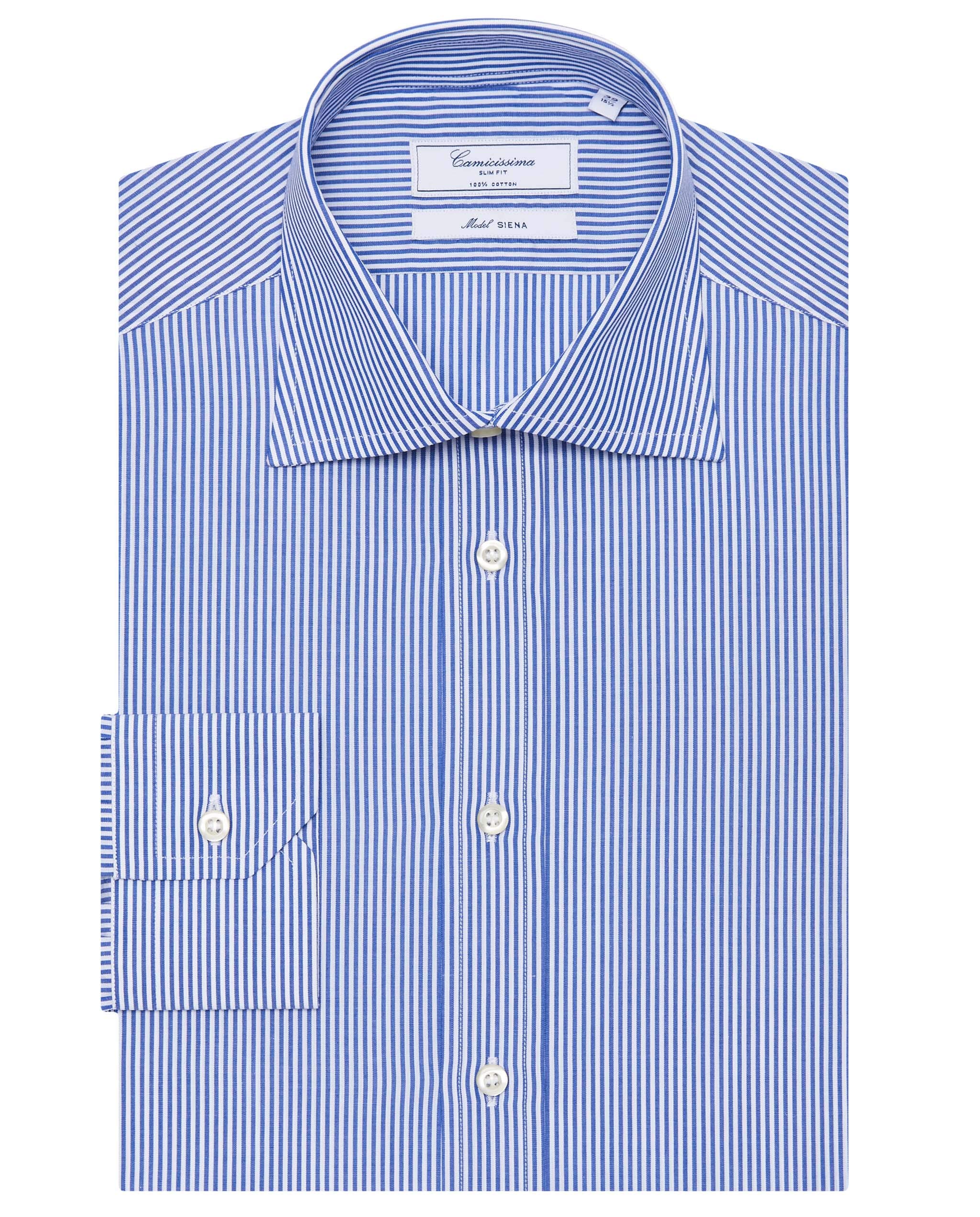 Camicissima Fancy Camicia Uomo Blu Righe Slim ML